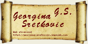 Georgina Sretković vizit kartica